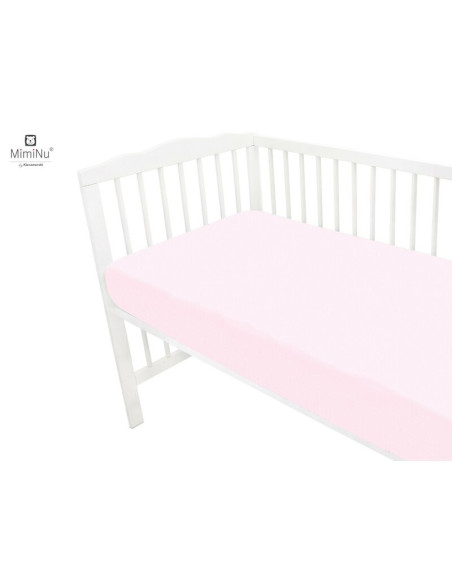 BN-6426972015899,MimiNu - Cearceaf Jerse cu elastic, Pentru patut de dimensiunea 120X60 cm, Material certificat Oeko Tex Standar