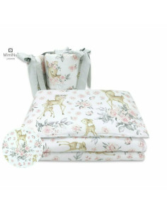 BN-6426972015981,MimiNu - Set lenjerie patut 5 piese, Cu pilota si perna, Din bumbac certificat Oeko Tex Standard 100, Pentru pa 2