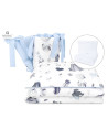 BN-6426972015998,MimiNu - Set lenjerie patut 5 piese, Cu pilota si perna, Din bumbac certificat Oeko Tex Standard 100, Pentru pa