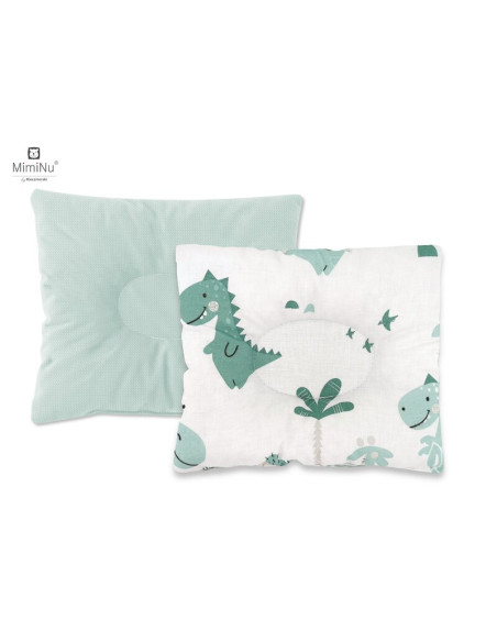 BN-6426972016445,MimiNu - Perna bebelusi profilata, Cu doua fete, Cu functie anti-soc, Pufoasa, Din catifea si bumbac, 23x26 cm,