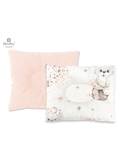 BN-6426972016520,MimiNu - Perna bebelusi profilata, Cu doua fete, Cu functie anti-soc, Pufoasa, Din catifea si bumbac, 23x26 cm,
