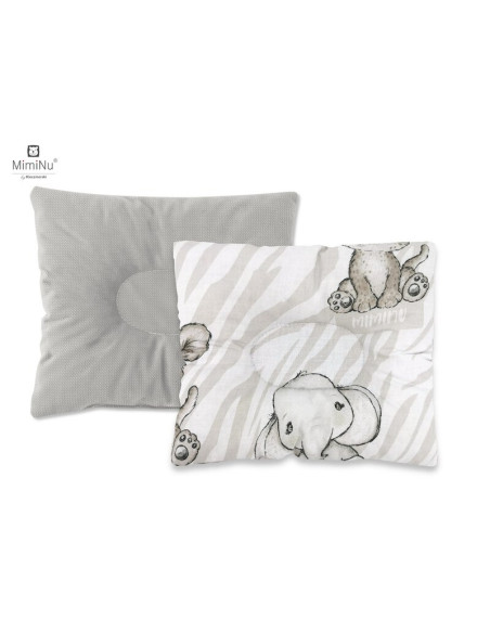 BN-6426972016537,MimiNu - Perna bebelusi profilata, Cu doua fete, Cu functie anti-soc, Pufoasa, Din catifea si bumbac, 23x26 cm,