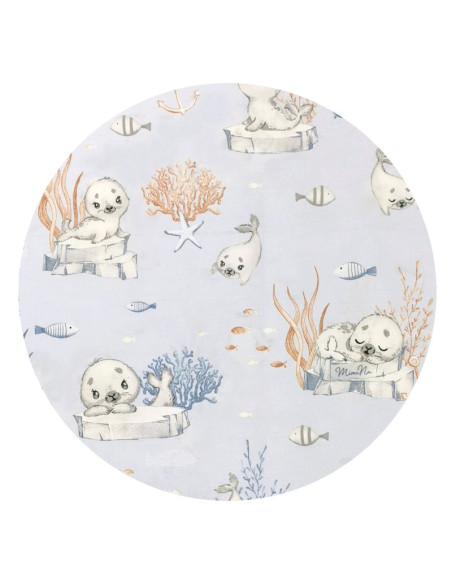 BN-6426972016551,MimiNu - Perna bebelusi profilata, Cu doua fete, Cu functie anti-soc, Pufoasa, Din catifea si bumbac, 23x26 cm,