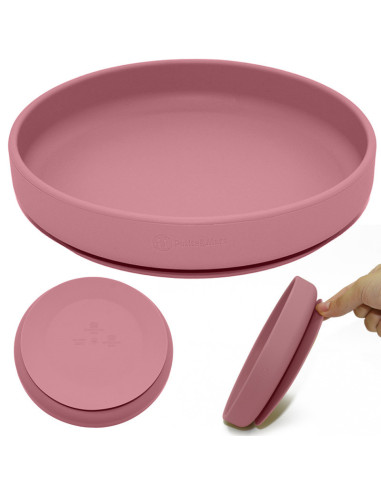 BN-708820,Petite&Mars - Farfurie din silicon fara BPA, Cu ventuza, TAKE&MATCH, 6 luni+, 400 ml, Roz BN-708820,Petite&Mars - Farfurie din silicon fara BPA, Cu ventuza, TAKE&MATCH, 6 luni+, 400 ml, Roz