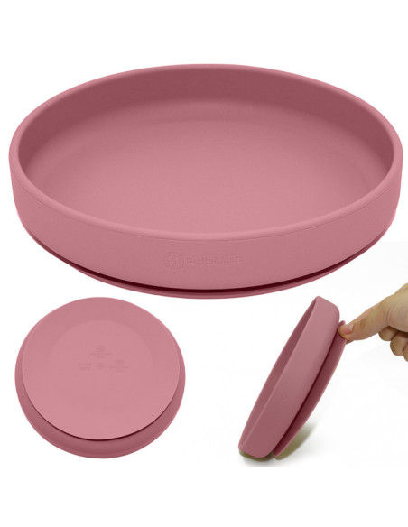 BN-708820,Petite&Mars - Farfurie din silicon fara BPA, Cu ventuza, TAKE&MATCH, 6 luni+, 400 ml, Roz BN-708820,Petite&Mars - Farfurie din silicon fara BPA, Cu ventuza, TAKE&MATCH, 6 luni+, 400 ml, Roz