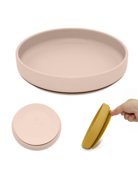 BN-708818,Petite&Mars - Farfurie din silicon fara BPA, Cu ventuza, TAKE&MATCH, 6 luni+, 400 ml, Bej BN-708818,Petite&Mars - Farfurie din silicon fara BPA, Cu ventuza, TAKE&MATCH, 6 luni+, 400 ml, Bej
