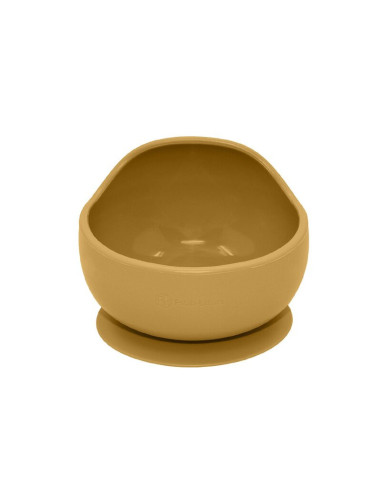 BN-707819,Petite&Mars - Bol din silicon fara BPA, Cu ventuza, TAKE&MATCH, 6 luni+, Ocru