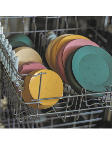 BN-707819,Petite&Mars - Bol din silicon fara BPA, Cu ventuza, TAKE&MATCH, 6 luni+, Ocru