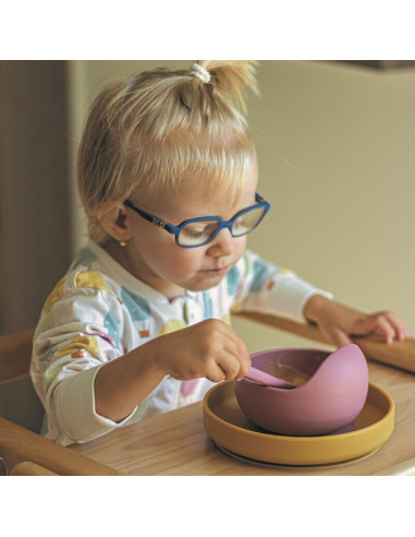 BN-707820,Petite&Mars - Bol din silicon fara BPA, Cu ventuza, TAKE&MATCH, 6 luni+, 350 ml, Roz