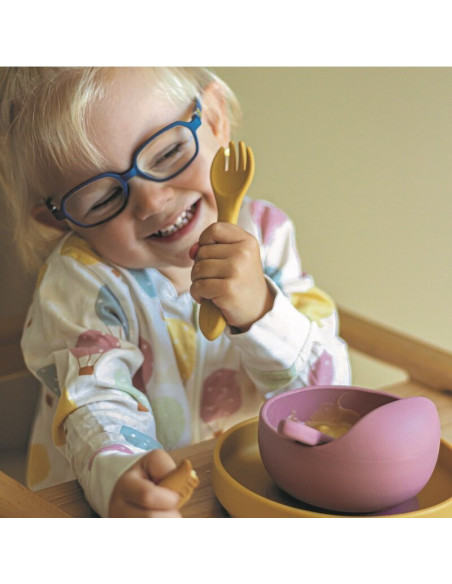 BN-707820,Petite&Mars - Bol din silicon fara BPA, Cu ventuza, TAKE&MATCH, 6 luni+, 350 ml, Roz