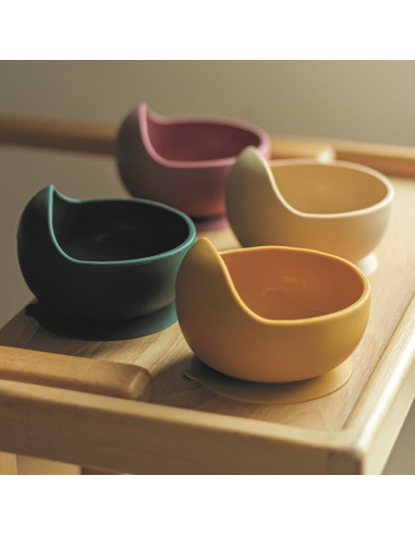 BN-707820,Petite&Mars - Bol din silicon fara BPA, Cu ventuza, TAKE&MATCH, 6 luni+, 350 ml, Roz