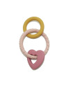 BN-712909,Petite&Mars - Jucarie de dentitie Love, Din silicon fara BPA, Racire in frigider, Roz