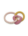 BN-712909,Petite&Mars - Jucarie de dentitie Love, Din silicon fara BPA, Racire in frigider, Roz