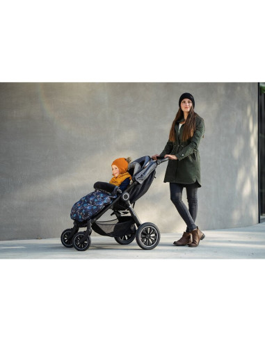 BN-534827,Petite&Mars - Sac de iarna impermeabil Comfy, 4 in 1, Cu blanita si interior din fleece, Universal, Pentru carucior, 1