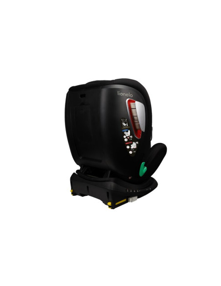 BN-LO-ANTOON_PLUS_BLACK_ONYX,Lionelo - Scaun auto I-size Antoon Plus, Pozitie de somn, Protectie laterala, Rotire 360 grade, 0-1