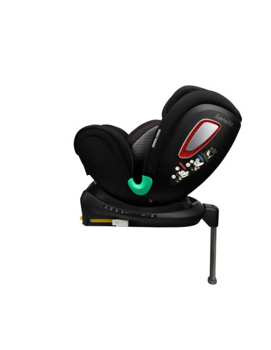 BN-LO-ANTOON_PLUS_BLACK_ONYX,Lionelo - Scaun auto I-size Antoon Plus, Pozitie de somn, Protectie laterala, Rotire 360 grade, 0-1