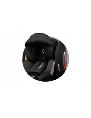 BN-LO-ANTOON_PLUS_BLACK_ONYX,Lionelo - Scaun auto I-size Antoon Plus, Pozitie de somn, Protectie laterala, Rotire 360 grade, 0-1