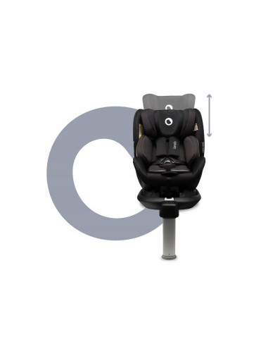 BN-LO-ANTOON_PLUS_BLACK_ONYX,Lionelo - Scaun auto I-size Antoon Plus, Pozitie de somn, Protectie laterala, Rotire 360 grade, 0-1