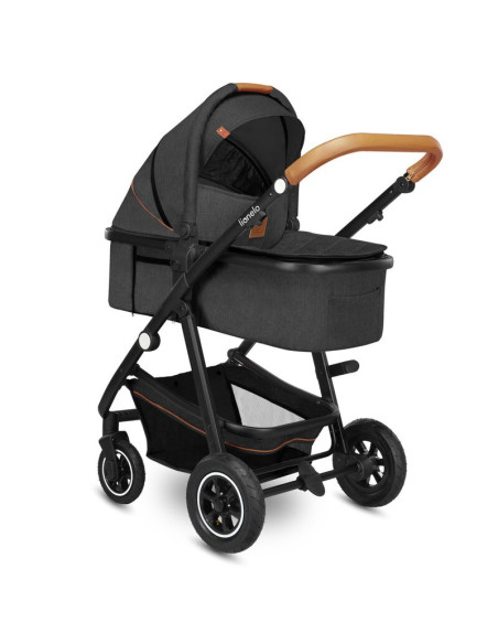 BN-LO-AMBER_2IN1_GREY_GRAPHITE,Lionelo - Carucior Amber, 2 in 1, Cadru aluminiu, Cu landou intarit si salteluta moale, Reversibi