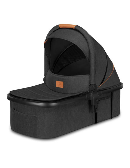 BN-LO-AMBER_2IN1_GREY_GRAPHITE,Lionelo - Carucior Amber, 2 in 1, Cadru aluminiu, Cu landou intarit si salteluta moale, Reversibi