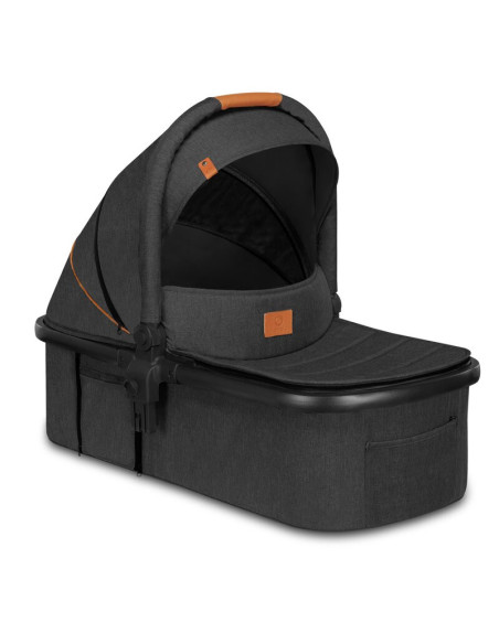 BN-LO-AMBER_2IN1_GREY_GRAPHITE,Lionelo - Carucior Amber, 2 in 1, Cadru aluminiu, Cu landou intarit si salteluta moale, Reversibi