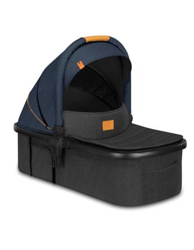 BN-LO-AMBER_2IN1_BLUE_NAVY,Lionelo - Carucior Amber, 2 in 1, Cadru aluminiu, Cu landou intarit si salteluta moale, Reversibil, M