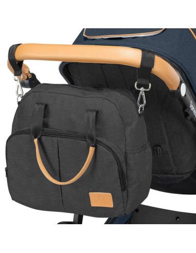 BN-LO-AMBER_2IN1_BLUE_NAVY,Lionelo - Carucior Amber, 2 in 1, Cadru aluminiu, Cu landou intarit si salteluta moale, Reversibil, M