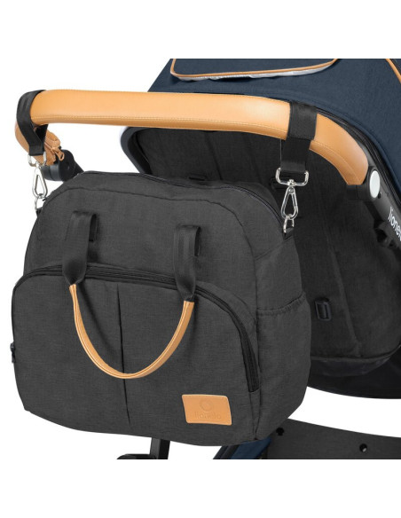 BN-LO-AMBER_2IN1_BLUE_NAVY,Lionelo - Carucior Amber, 2 in 1, Cadru aluminiu, Cu landou intarit si salteluta moale, Reversibil, M