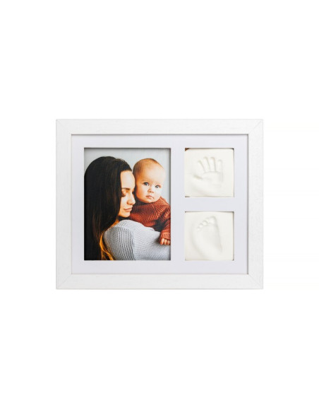 BN-5901436568445,Baby HandPrint - Kit mulaj cu dubla amprenta, Tiny Memories Frame, Cu rama foto, 10x15 cm, Non-toxic, Conform c