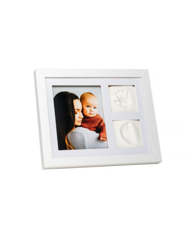 BN-5901436568445,Baby HandPrint - Kit mulaj cu dubla amprenta, Tiny Memories Frame, Cu rama foto, 10x15 cm, Non-toxic, Conform c