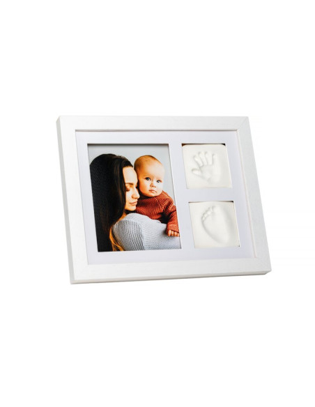 BN-5901436568445,Baby HandPrint - Kit mulaj cu dubla amprenta, Tiny Memories Frame, Cu rama foto, 10x15 cm, Non-toxic, Conform c