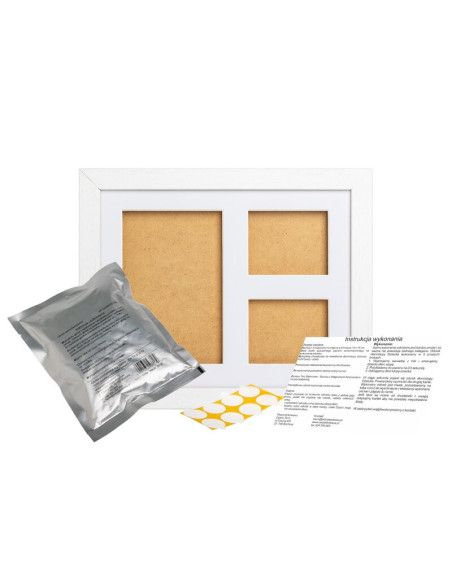 BN-5901436568445,Baby HandPrint - Kit mulaj cu dubla amprenta, Tiny Memories Frame, Cu rama foto, 10x15 cm, Non-toxic, Conform c