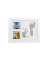 BN-5901436568452,Baby HandPrint - Kit amprente mulaj cu cerneala gri, Pentru manuta si piciorus, Tiny Memories Frame, 10x15 cm, 
