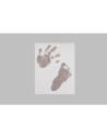 BN-5901436568452,Baby HandPrint - Kit amprente mulaj cu cerneala gri, Pentru manuta si piciorus, Tiny Memories Frame, 10x15 cm, 