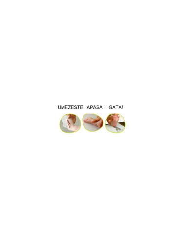 BN-5901436568452,Baby HandPrint - Kit amprente mulaj cu cerneala gri, Pentru manuta si piciorus, Tiny Memories Frame, 10x15 cm, 
