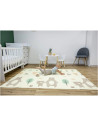 BN-48259,Covoras de joaca Magic Forest, Cu doua fete, Pliabil, Protectie imotriva loviturilor, Dimensiune mare, 200 x 150 cm, Cu