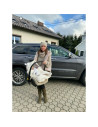 BN-6426972017367,MimiNu - Paturica calduroasa de infasat pentru scoica, scaun auto/carucior, Cu gluga si urechi, Cu sistem de pr