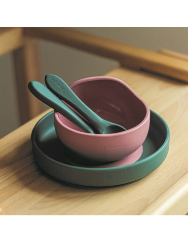 BN-708817,Petite&Mars - Farfurie din silicon fara BPA, Cu ventuza, TAKE&MATCH, 6 luni+, 400 ml, Verde Inchis BN-708817,Petite&Mars - Farfurie din silicon fara BPA, Cu ventuza, TAKE&MATCH, 6 luni+, 400 ml, Verde Inchis