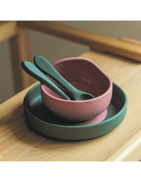 BN-708817,Petite&Mars - Farfurie din silicon fara BPA, Cu ventuza, TAKE&MATCH, 6 luni+, 400 ml, Verde Inchis BN-708817,Petite&Mars - Farfurie din silicon fara BPA, Cu ventuza, TAKE&MATCH, 6 luni+, 400 ml, Verde Inchis