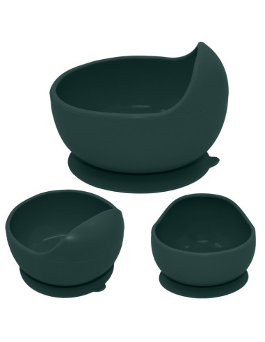 BN-707817,Petite&Mars - Bol din silicon fara BPA, Cu ventuza, TAKE&MATCH, 6 luni+, 350 ml, Verde Inchis BN-707817,Petite&Mars - Bol din silicon fara BPA, Cu ventuza, TAKE&MATCH, 6 luni+, 350 ml, Verde Inchis