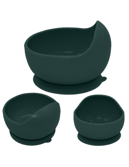 BN-707817,Petite&Mars - Bol din silicon fara BPA, Cu ventuza, TAKE&MATCH, 6 luni+, 350 ml, Verde Inchis BN-707817,Petite&Mars - Bol din silicon fara BPA, Cu ventuza, TAKE&MATCH, 6 luni+, 350 ml, Verde Inchis