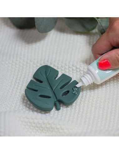 BN-701817,Petite&Mars - Jucarie de dentitie TAKE&MATCH, Din silicon, Fara BPA, Racire in frigider, Verde Inchis