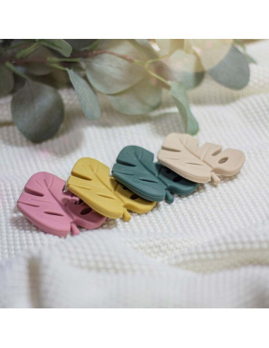 BN-701819,Petite&Mars - Jucarie de dentitie TAKE&MATCH, Din silicon, Fara BPA, Racire in frigider, Ocru