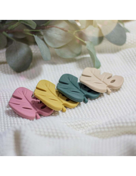 BN-701819,Petite&Mars - Jucarie de dentitie TAKE&MATCH, Din silicon, Fara BPA, Racire in frigider, Ocru