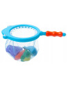 BN-BL032,Bocioland - Set jucarii de baie, 5 piese, Cu plasa de pescuit in forma de rechin si jucarii marine
