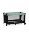 BN-921973,Petite&Mars - Patut pliant cu doua nivele, Cu intrare laterala cu fermoar, 2 roti, 120x60 cm, Iron Green