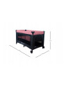 BN-921974,Petite&Mars - Patut pliant cu doua nivele, Cu intrare laterala cu fermoar, 2 roti, 120x60 cm, Rose Pink