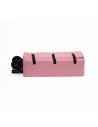 BN-921974,Petite&Mars - Patut pliant cu doua nivele, Cu intrare laterala cu fermoar, 2 roti, 120x60 cm, Rose Pink