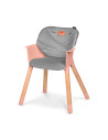 BN-LO-KOEN_PINK_ROSE,Lionelo - Scaun de masa din fag Koen, 2 in 1, Transformabil, Sustine 30 kg, 6 luni+, Conform cu standardul 