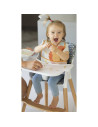 BN-LO-KOEN_PINK_ROSE,Lionelo - Scaun de masa din fag Koen, 2 in 1, Transformabil, Sustine 30 kg, 6 luni+, Conform cu standardul 
